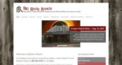 Desktop Screenshot of bigriverranchtrailriding.com