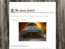 Tablet Screenshot of bigriverranchtrailriding.com